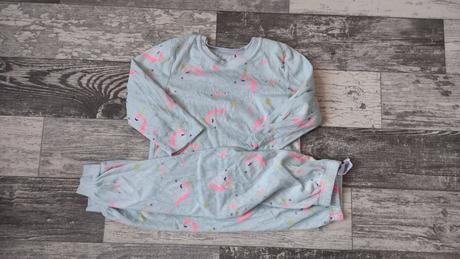 Pyžamo fleece dívčí vel.98 unicorn, primark,98