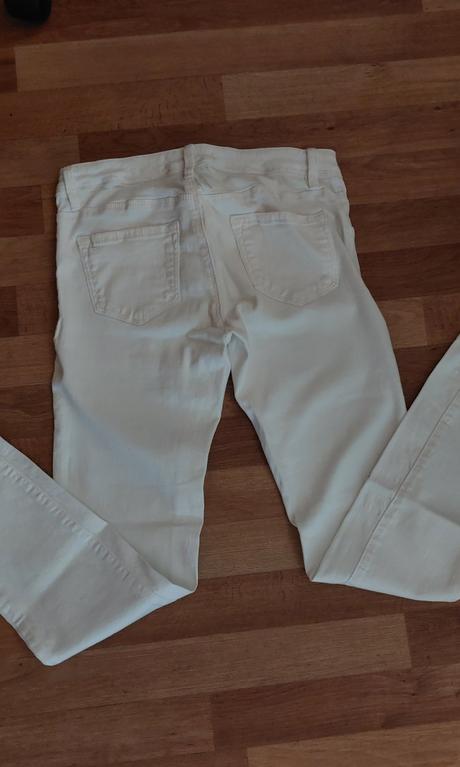 Bílé kalhoty,džegíny,164/xs, 164
