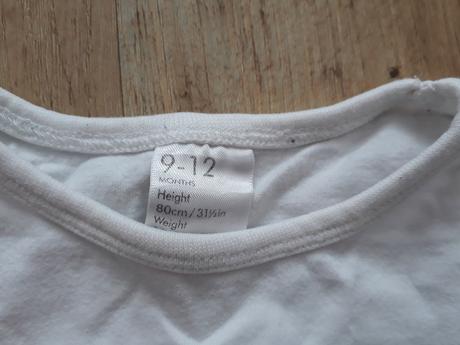 Tričko 80 dlouhý rukáv 9-12m, 80
