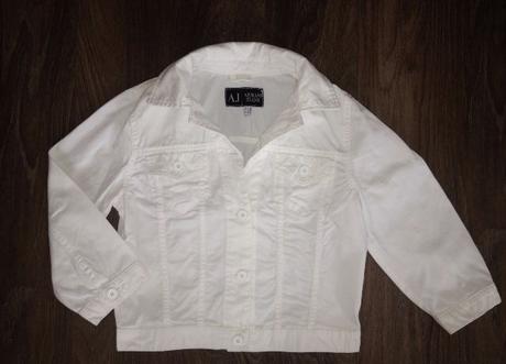 Bílá bunda armani jeans, armani,s