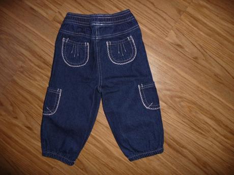 Džínové kalhoty tiny ted na 9-12m-vel.80, tiny ted,80