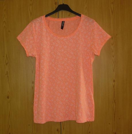 Lososové dámské tričko takko fashion, takko,m