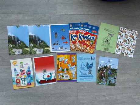 Dětské školní sešity a5, 12 ks,