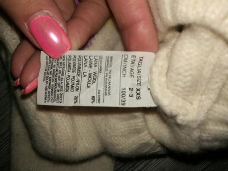 Dívčí svetr 100, benetton,104