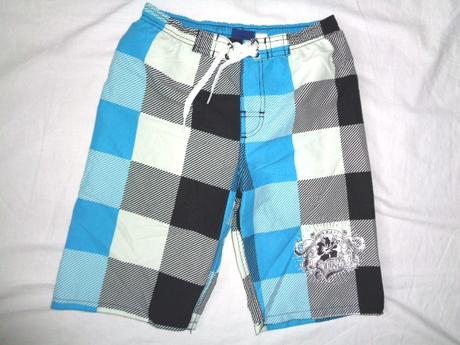 Krásné kostičkované plavky alias šortky 134/140, crivit,134
