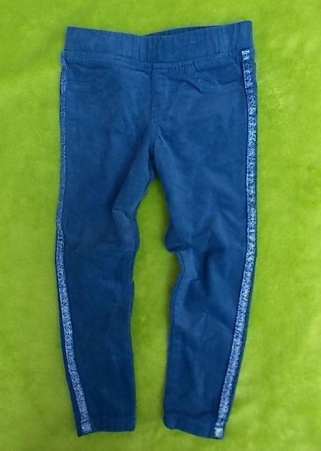 Dívčí manžestrové kalhoty, tregíny, topolino,98