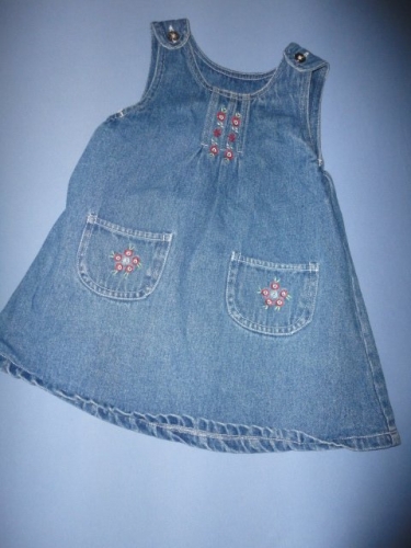 Riflová sukeň šatičky, vel. 18-24 mesíců, 92