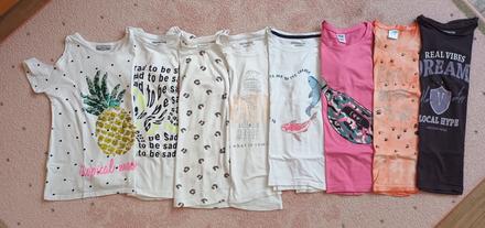 8x tričko krátký rukáv vel. 146/152, 146