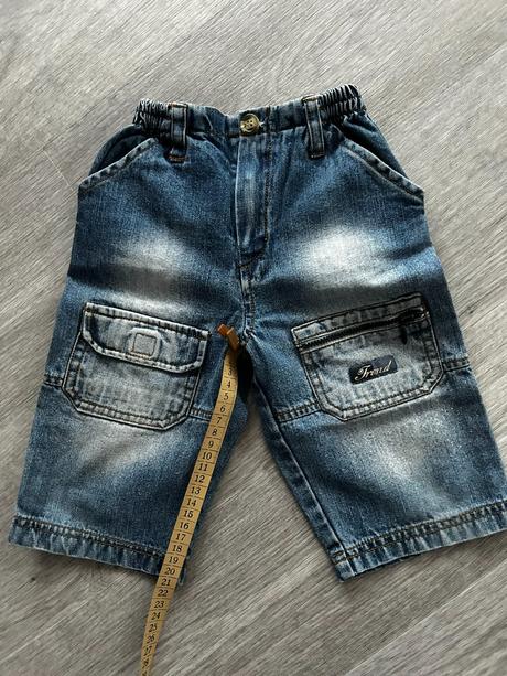 Prodám dětské džínové kraťasy trend velikost 74/80, tulec trend,74