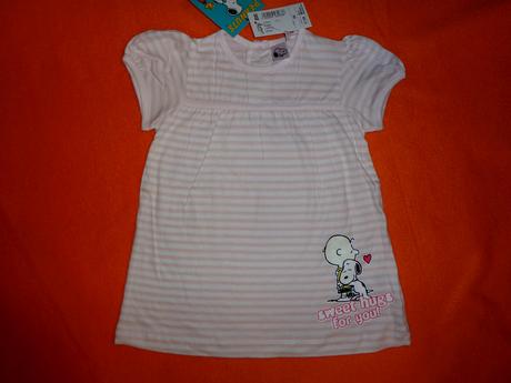 Krásný růžový komplet snoopy, disney,74 / 80 / 86