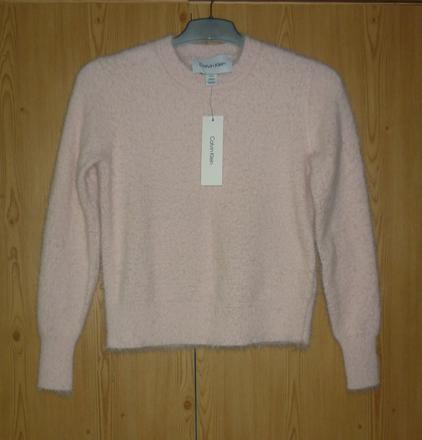 Baby růžový dámský svetřík / pulovr calvin klein, calvin klein,s