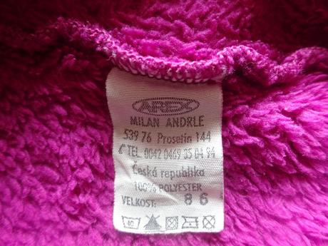 Fleesová mikina na zip, vel. 86, arex,86