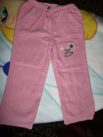 Manžestráčky holčičí vel.98, topolino,98