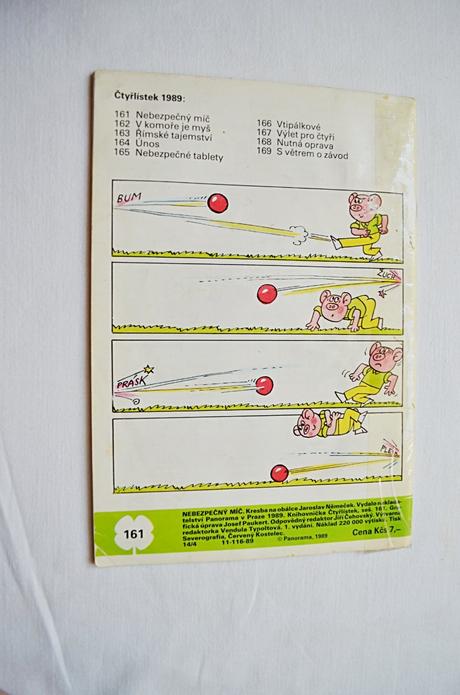 Dětský časopis čtyřlístek 161/ nebezpečný míč,