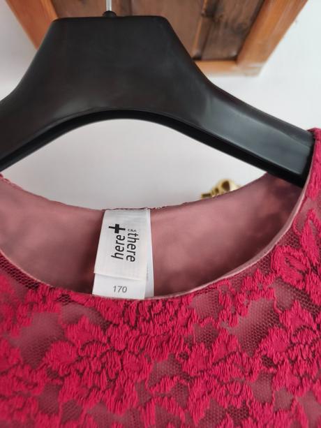 Krajkové šaty 170 / s-m, c&a,170