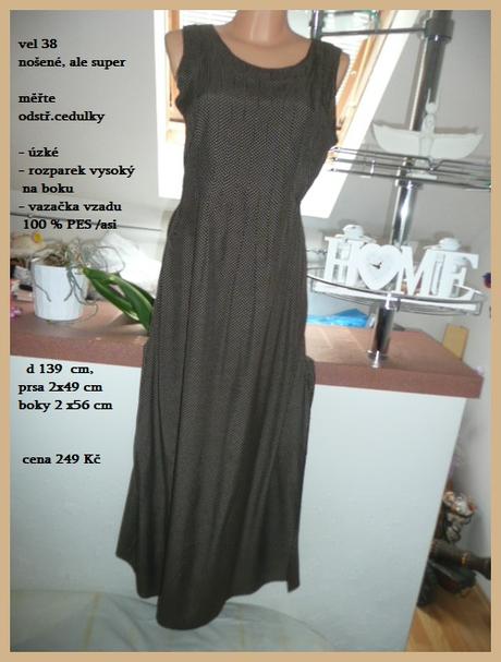 Šaty dámské letní vel 38 dlouhé, 38