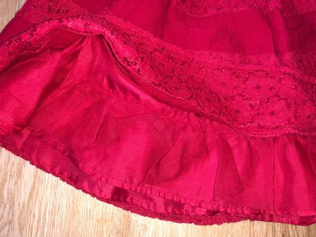 Dívčí slavnostní červené šatičky - lindex, lindex,86