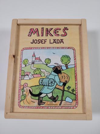 Dřevěné kostky s motivy josefa lady, 