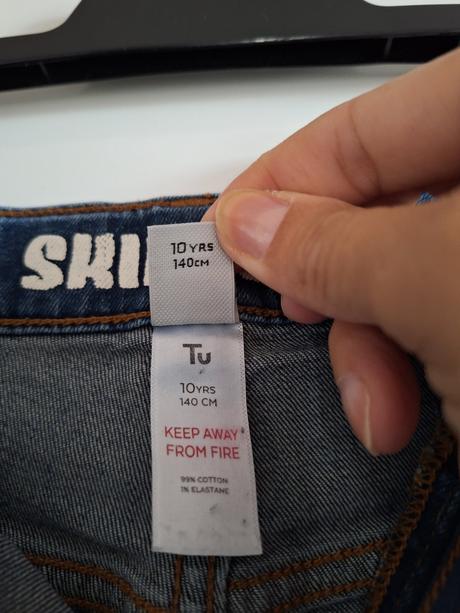 Džíny skinny jeans vel. 140 w 28 l 30, tu,140