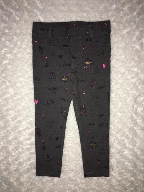 Šedé bavlněné kalhoty h&m, h&m,98