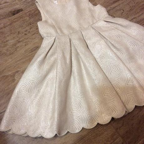 Slavnostní šaty prošité zlatou nití, mothercare,80