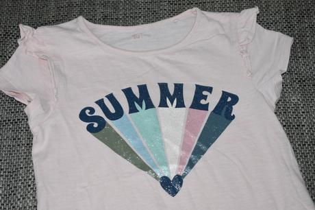 Hezké triko tu s volánky, velikost 134/140, tu,134