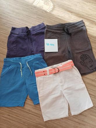 4xkraťasy set vel.98-104, h&m,98