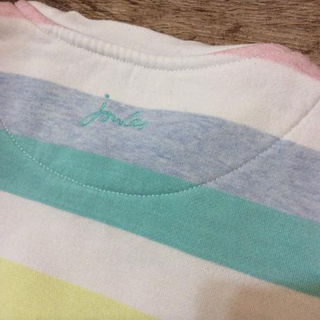 Barevná proužkovaná mikina zn. joules, 116