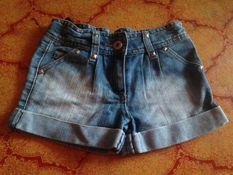 Dívčí riflové kraťasy vel. 92 - 98, 92