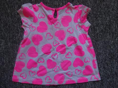 Tričko/tunika se srdíčky kr.r., vel. 86, george,86