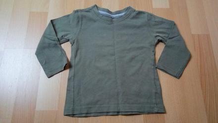 Triko s dlouhým rukávem - khaki, 92