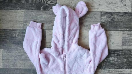 Overal plyšový dívčí srdíčkový, young dimension,110