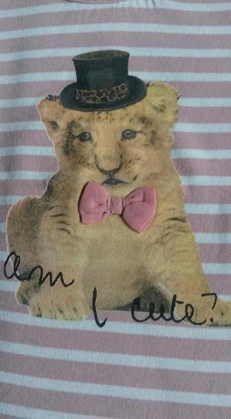 Bavlněné pruhované tričko se lvem vel. 98, 98