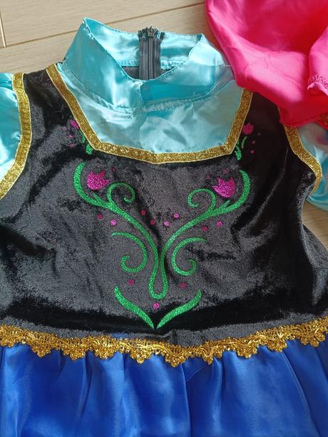 Kostým princezny anny - frozen, vel 134/140,