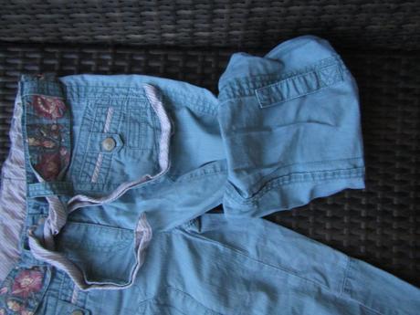 Kalhoty s výšivkou, plátené, next,110