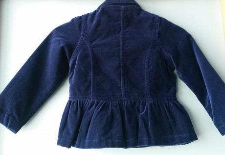 Sametové tmavě modré sako vel. 74, early days,74