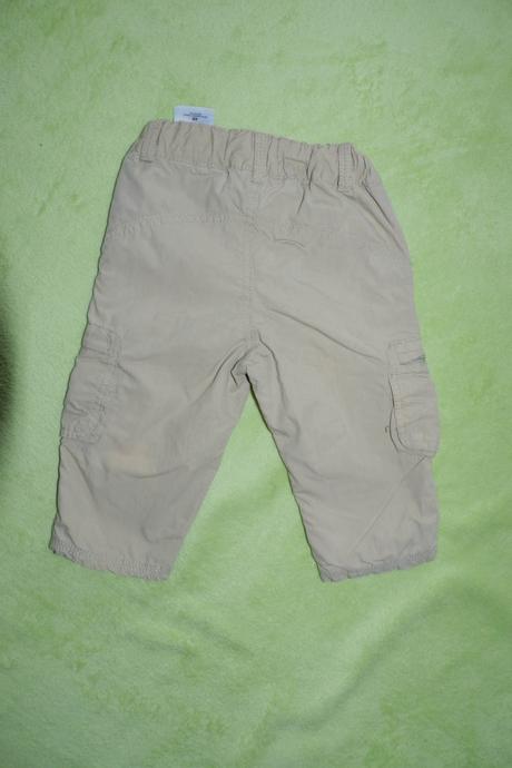 Bezove vyteplene kalhoty h&m 74, h&m,74