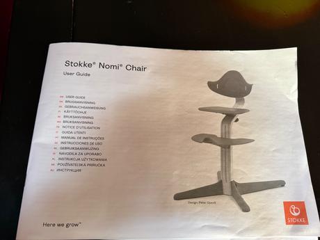 Stokke nomi židlička natural white, 