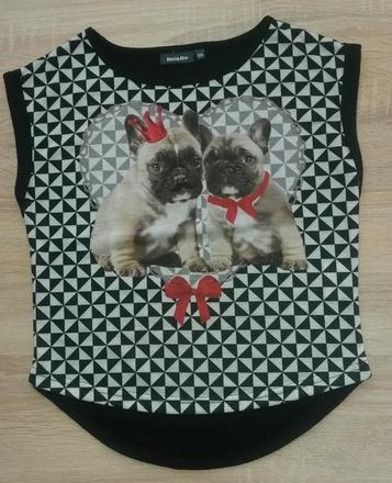 Tričko s pejsky vel. 128, 128