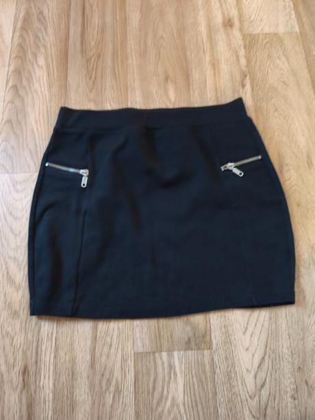 Černá minisukně se zipy 170/176, s/m, takko,170