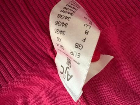 Růžový dlouhý kardigan + dlouhé tričko, h&m,34