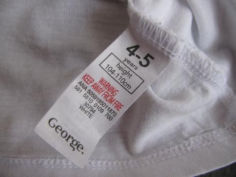 Bílé bavlněné tričko s princeznou, george,110