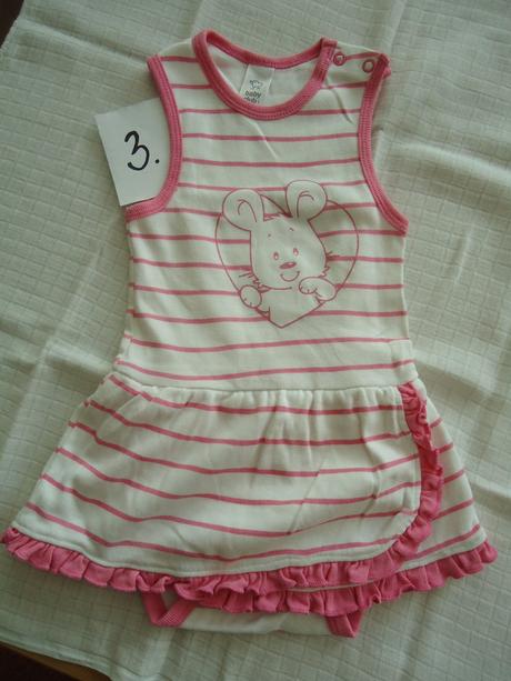 Dětské oblečení - 1x set + 4x body, 68–80