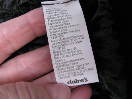 Černá tylová mini sukně, 152