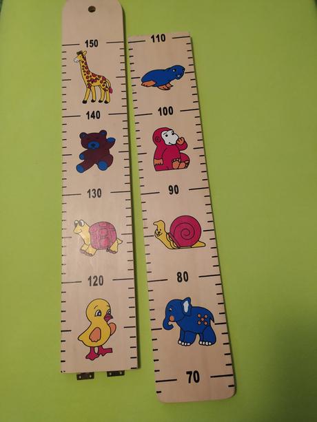 Dřevěný metr se zvířátky, 