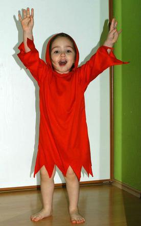 Karnevalový kostým čertík, čertice, strašidlo..., 