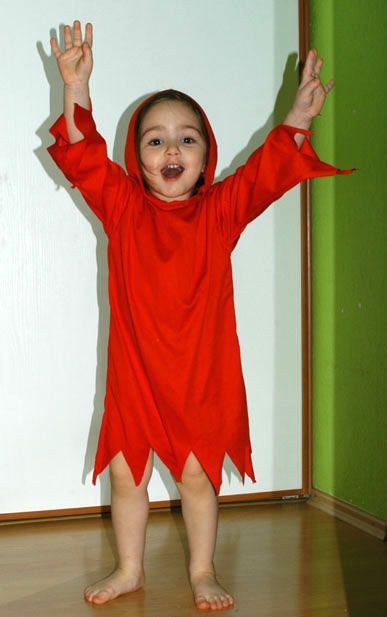 Karnevalový kostým čertík, čertice, strašidlo...,