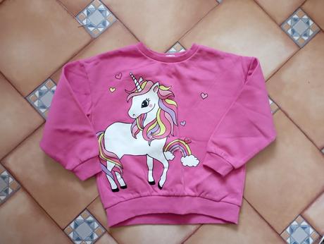 Mikina s jednorožcem hm, h&m,110