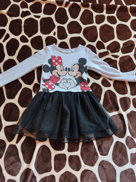 Šaty minnie třpytivé, c&a,110