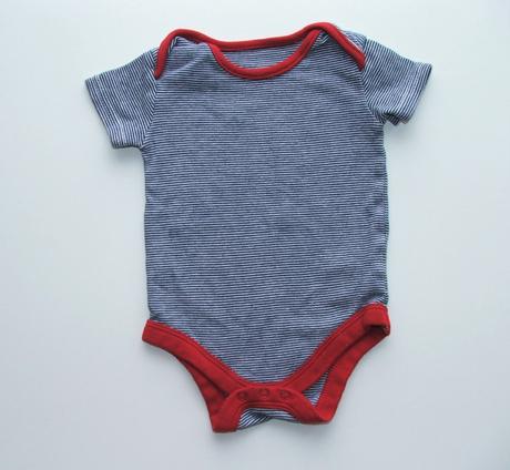 C336 pruhované body krátký rukáv vel. 68, tu,68